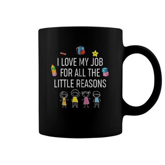 I Love My Job For All The Little Reasons Zip Coffee Mug | Mazezy
