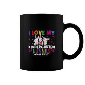 I Love My Kindergarten Bunnies Teacher Easter Bunny Coffee Mug | Mazezy