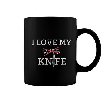I Love My Knife Lovers Knives Collector Funny Wife Gag Gift Coffee Mug - Thegiftio UK