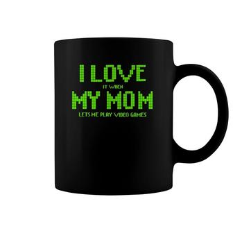I Love My Mom Funny Sarcastic Video Games Gift Tee Coffee Mug | Mazezy UK
