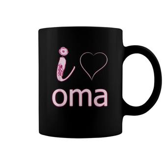 I Love Oma Grandma Apparel Deutsche German Grandmother Coffee Mug | Mazezy