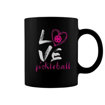 I Love Pickleball Funny Pickle Ball Coffee Mug | Mazezy