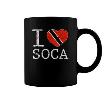 I Love Soca Trinidadian Heart Coffee Mug | Mazezy