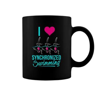 I Love Synchronized Swimming Coffee Mug | Mazezy