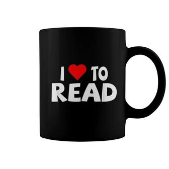 I Love To Read Heart Reading Coffee Mug | Mazezy