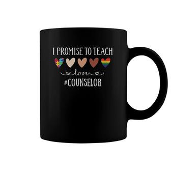 I Promise To Teach Love Counselor Life Heart Coffee Mug | Mazezy
