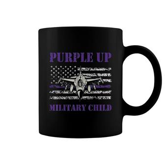 I Purple Up Month Of Military Child Kids Awareness Air Force Coffee Mug - Seseable