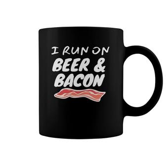 I Run On Beer And Bacon Coffee Mug | Mazezy
