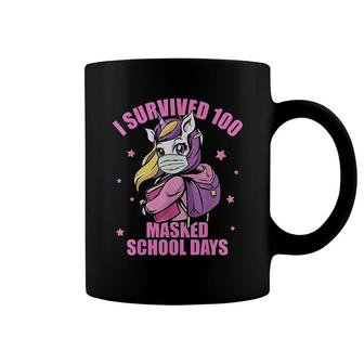 I Survived 100 Masked School Days Coffee Mug | Mazezy