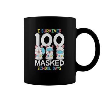 I Survived 100 School Days Llama Coffee Mug | Mazezy