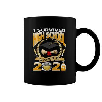 I Survived High School Class Of 2021 Funny Graduate Student Coffee Mug | Mazezy