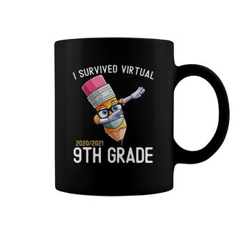 I Survived Virtual 9Th Grade School Graduation Class Of 2021 Ver2 Coffee Mug | Mazezy
