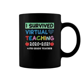 I Survived Virtual Teaching End Of Year Teacher Remote Coffee Mug | Mazezy