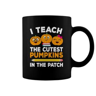 I Teach The Cutest Pumpkins In The Patch Fall Teacher Women Coffee Mug | Mazezy
