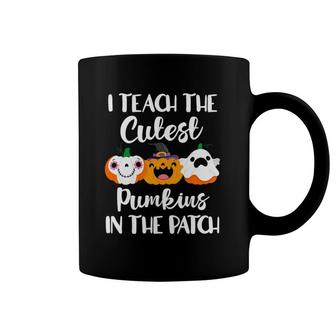 I Teach The Cutest Pumpkins In The Patch Teacher Fall Coffee Mug | Mazezy
