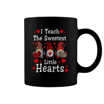 I Teach The Sweetest Hearts Gnomes Teacher Valentines Day Coffee Mug | Mazezy