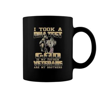 I Took A Dna Test God Is My Father Veterans On Back Coffee Mug | Mazezy