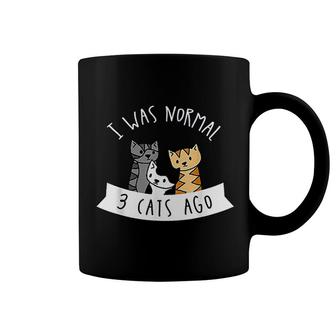 I Was Normal 3 Cats Ago Coffee Mug | Mazezy