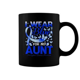 I Wear Bule For My Aunt Huntington's Disease Awareness Coffee Mug | Mazezy