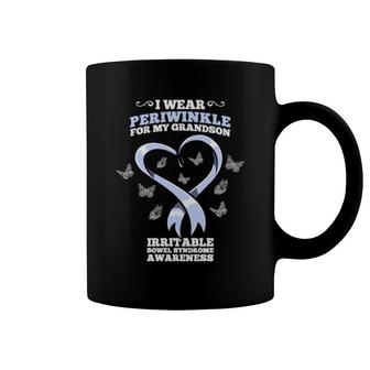 I Wear Periwinkle Grandson Ibs Awareness Coffee Mug | Mazezy
