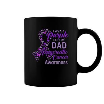 I Wear Purple For My Dad Pancreatic Cancer Coffee Mug | Mazezy
