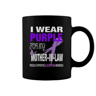 I Wear Purple For My Mother-In-Law Lupus Awareness Coffee Mug | Mazezy DE