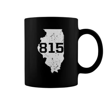 Illinois Rockford Joliet Area Code 815 Souvenir Gift Midwest Coffee Mug | Mazezy