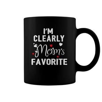 I'm Clearly Mom's Favorite Funny Sibling Humor Son Daughter Coffee Mug | Mazezy