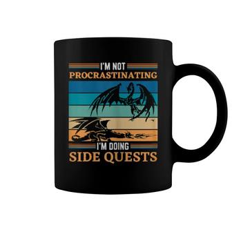I'm Not Procrastinating I'm Doing Side Quests,Vintage Dragon Coffee Mug | Mazezy