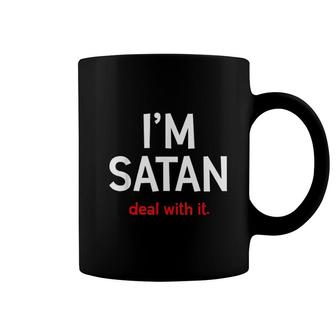 I'm Satan Deal With It Funny Devil Costume Satan Coffee Mug - Thegiftio UK
