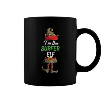 I'm The Surfer Elf Leopard Family Matching Pjs Christmas Coffee Mug | Mazezy