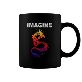 Imagine Fantasy Dragon Style Great For Gift Coffee Mug | Mazezy