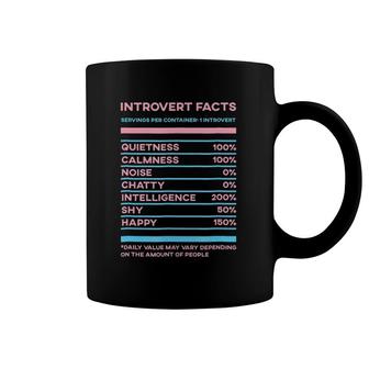Introvert Facts Funny Witty Shy Awkward People Gift Coffee Mug | Mazezy