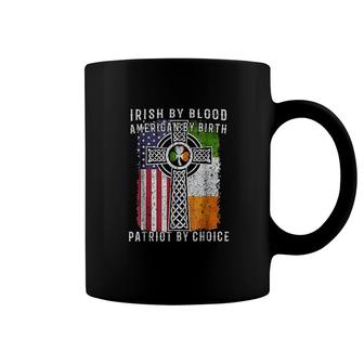 Irish By Blood American By Birth Patriot By Choice Coffee Mug | Mazezy UK