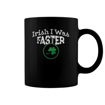 Irish I Was Faster Runner Running St Patricks Coffee Mug | Mazezy