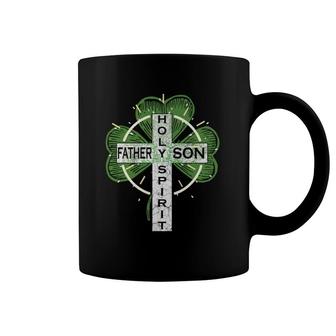 Irish Shamrock St Patrick's Day Father Son Spirit Religious Coffee Mug | Mazezy