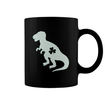 Irish Trex Dinosaur Clover St Patrick's Day Gift Coffee Mug | Mazezy