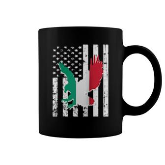 Italian Flag Eagle Vintage American Flag Patriotic Coffee Mug | Mazezy