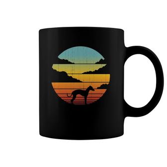 Italian Greyhound Retro Vintage 60S 70S Sunset Dog Lovers Coffee Mug | Mazezy