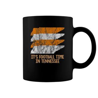It's Football Time Tennessee Vintage Retro State Orange White Coffee Mug | Mazezy