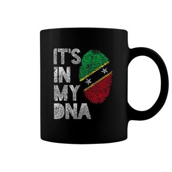 It's In My Dna Saint Kitts And Nevis Flag Fingerprint Coffee Mug | Mazezy