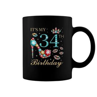 It's My 34Th Birthday Cute 34 Years Old Birthday Queen Coffee Mug | Mazezy