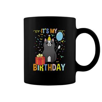 It's My Birthday Tuxedo Cat Coffee Mug | Mazezy