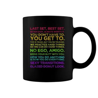 Jess Sims Motivational Quotes - Rainbow Text Coffee Mug | Mazezy