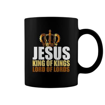 Jesus King Of Kings Lord Of Lords Christian Coffee Mug | Mazezy