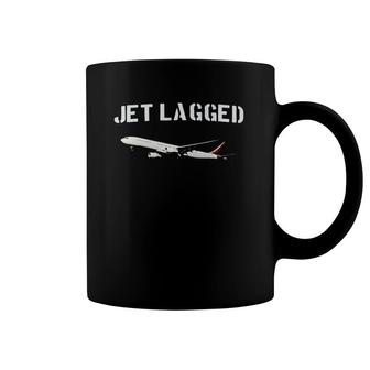 Jet Lagged Jet Lag Jetlagged Flight Travel Pilot Coffee Mug | Mazezy