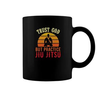 Jiu Jitsu Trust God Coffee Mug | Mazezy