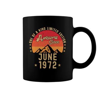 June 1972 Awesome Since Vintage Birthday Coffee Mug - Seseable