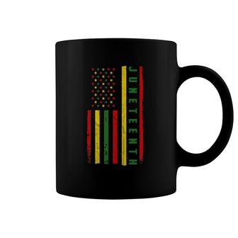 Juneteenth American Flag Emancipation Melanin Black Pride Coffee Mug | Mazezy