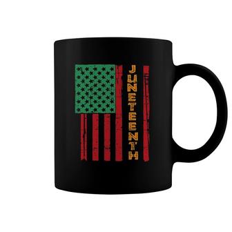 Juneteenth American Flag Retro Vintage Coffee Mug | Mazezy